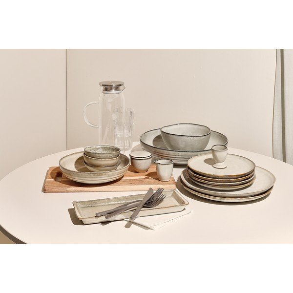 Žalios spalvos iš akmens masės lėkštė ø 28 cm Artisan – Salt&Pepper-image-2