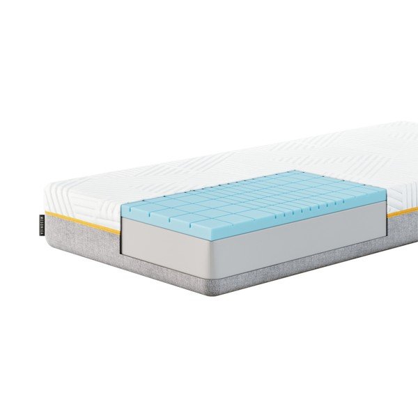 Dvigulė lova su putų čiužiniu MESONICA Jaune, 180 x 200 cm-image-1
