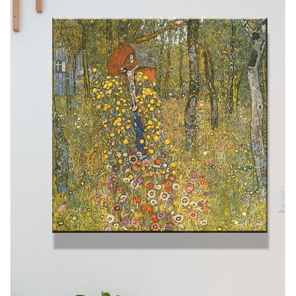 Gustav Klimt reprodukcija Farm Garden with Crucifix, 45 x 45 cm-image-1