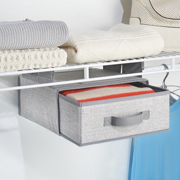 Pilkas "Velcro" pakabinamas stalčius "InterDesign Aldo-image-1