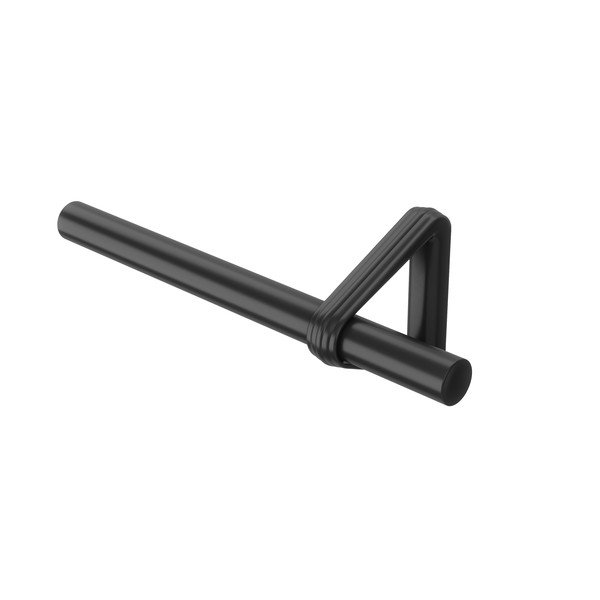 Matinės juodos spalvos iš plieno išplečiamas užuolaidos strypas 107 - 305 cm Trinity – Umbra