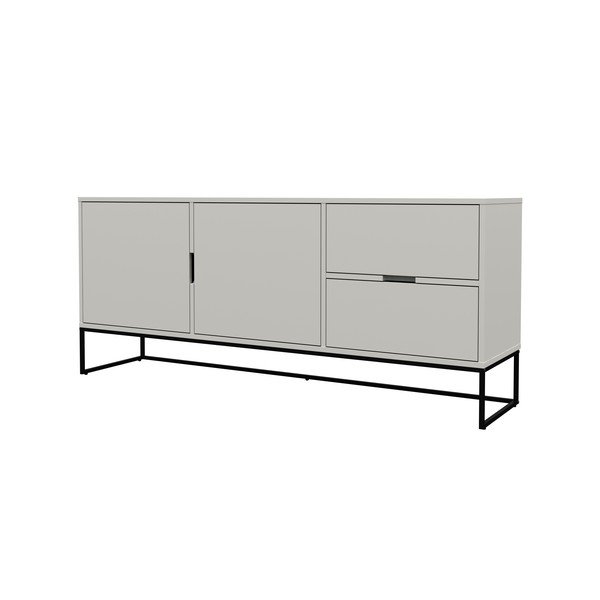 Balta spintelė su juodomis metalinėmis kojomis Tenzo Lipp Cotton-image-3