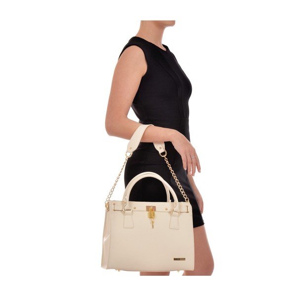Smėlio spalvos odinė rankinė Roberta M Vaily-image-4