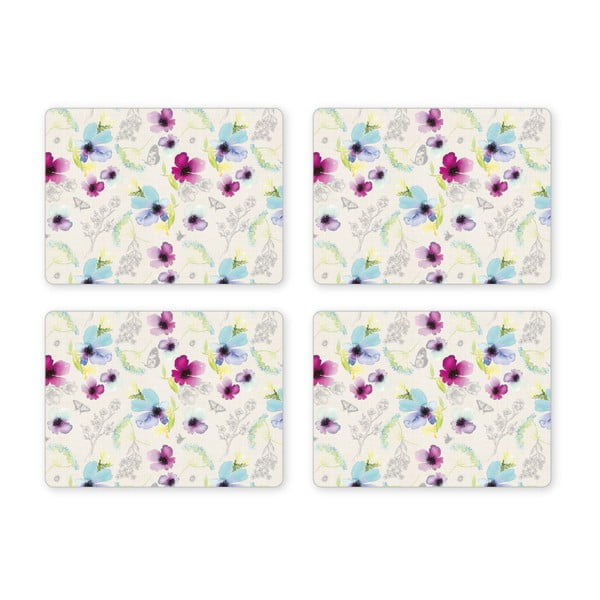 4 "Cooksmart ® Chatsworth Floral Placemats" paklodžių rinkinys, 29 x 21,5 cm