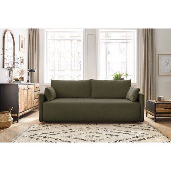 Sulankstoma sofa žalios spalvos 211 cm Marcel – Bobochic Paris-image-1