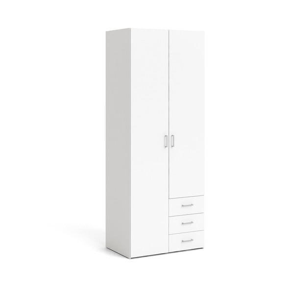 Drabužių spinta baltos spalvos 78x200 cm Space – Tvilum-image-2