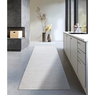 Rankų darbo baltos spalvos iš vilnos kilimas 80x200 cm Francois – Villeroy&Boch