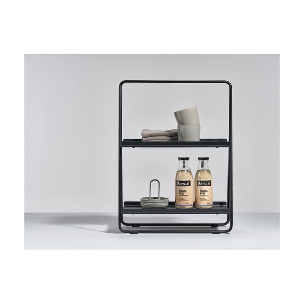 Juoda metalinė lentyna 43x58 cm A-Table – Zone-image-1