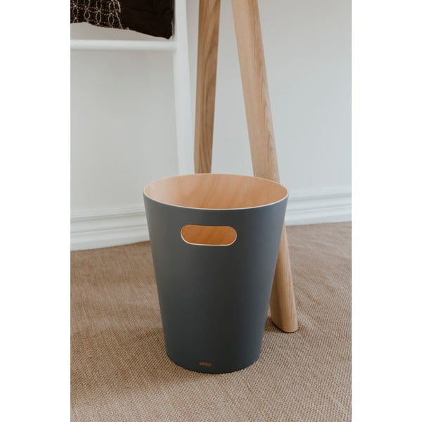 Žalios spalvos šiukšliadėžė biurui 7,5 l Woodrow – Umbra-image-3