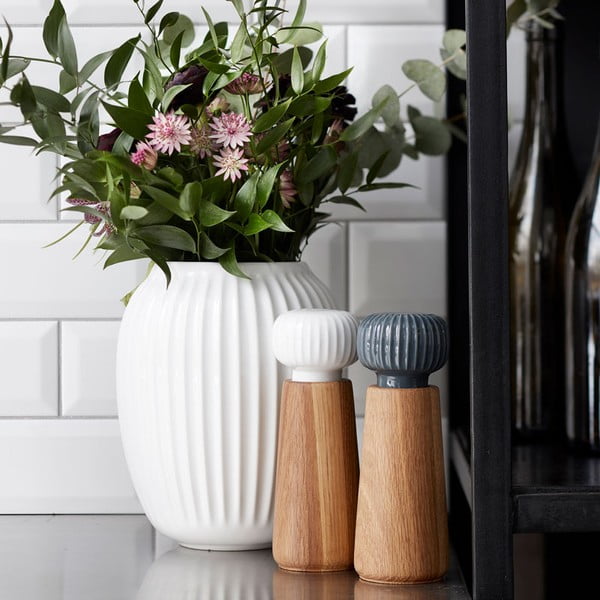 Balta keraminė vaza Kähler Design Hammershoi, aukštis 20 cm-image-2