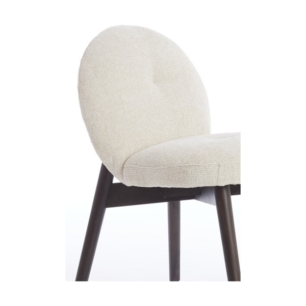 Kreminės spalvos iš audinio valgomojo kėdžių komplektas 2 vnt. Sinosa – Light & Living-image-2