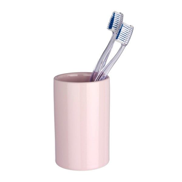 Rožinis puodelis dantų šepetėliams Wenko Polaris Pink