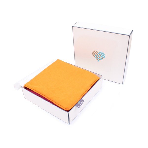 Užvalkalas pagalvei WeLoveBeds Orange & Rasberry, 45 x 45 cm-image-1