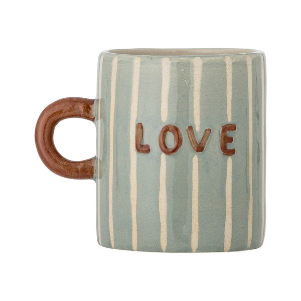 Šviesiai mėlynos spalvos iš keramikos puodelis 325 ml Cherish – Bloomingville-image-4