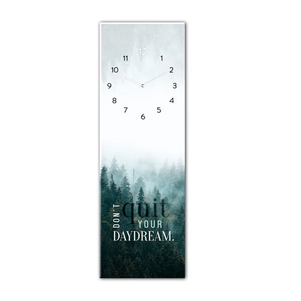 Stiklinis sieninis laikrodis Styler Daydream, 20 x 60 cm