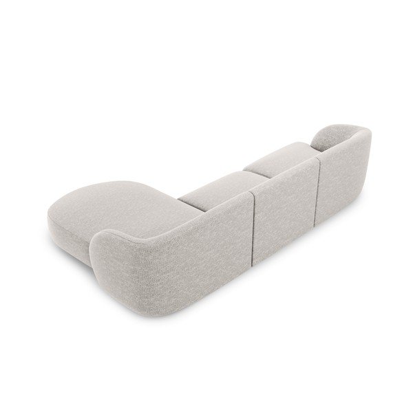 Šviesiai pilka kampinė sofa (dešinysis kampas) Miley - Micadoni Home-image-3