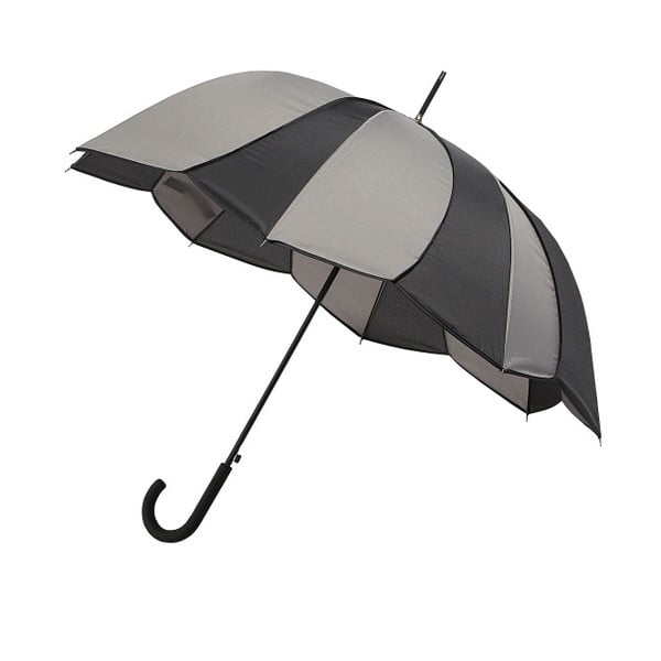 Pilkas skėtis su saulėgrąžomis, ⌀ 120 cm