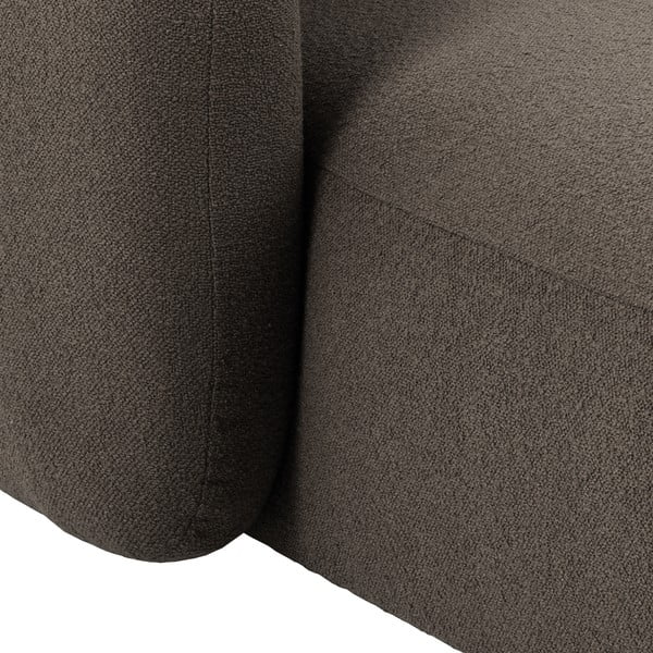 Kampinė sofa iš boucle pilkos spalvos/rudos spalvos (su dešiniuoju kampu) Imola – Bonami Selection-image-4