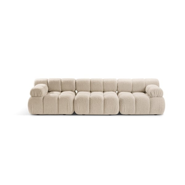 Iš boucle sofa smėlio spalvos 282 cm Bellis – Micadoni Home