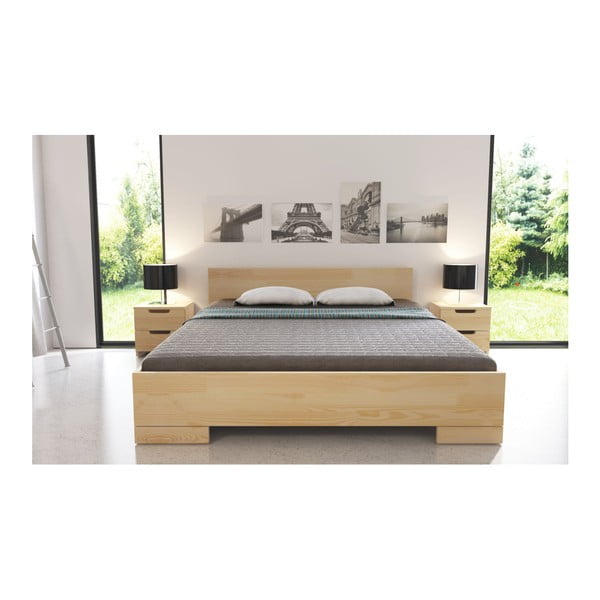 Dvigulė lova iš pušies medienos SKANDICA Spectrum Maxi, 200 x 200 cm-image-4