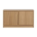 Modulinis televizoriaus stalas natūralios spalvos iš ąžuolo 77x44 cm Modulair – vtwonen