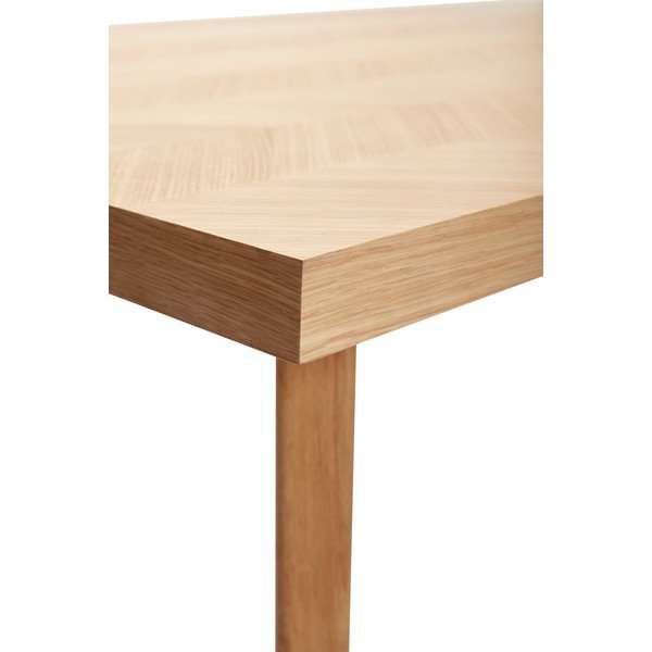 Valgomojo stalas iš ąžuolo 100x200 cm Herringbone – Hübsch-image-4
