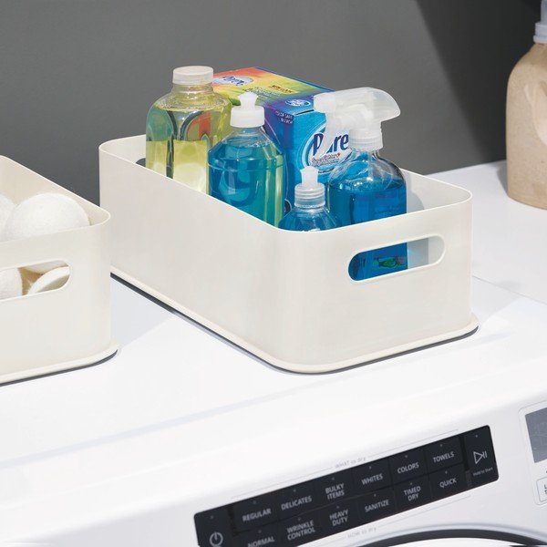 Balta dėžutė su rankenomis iDesign Eco, 21,3 x 43 cm-image-3