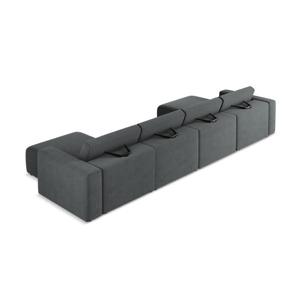 Pilkos spalvos kampinė sofa Kalea – Makamii-image-3