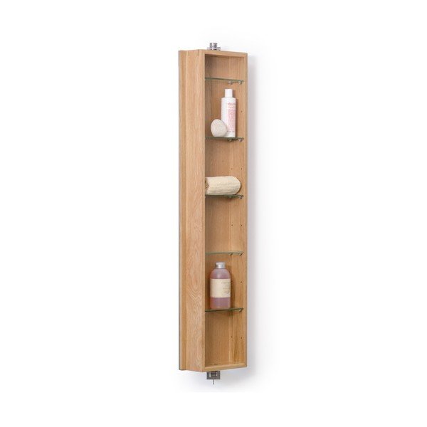 Pasukamas veidrodis su ąžuoline lentyna Wireworks Mezza, aukštis 110 cm-image-3