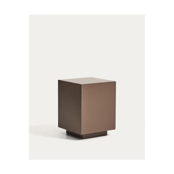 Iš betono sodo šoninis staliukas 35x35 cm Rustella – Kave Home-image-4