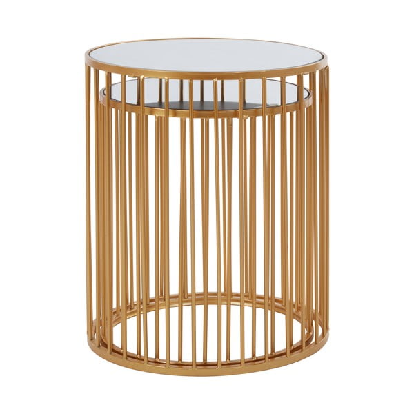 Apvalios formos šoniniai stalai 2 vnt. su stikliniu stalviršiu ø 45 cm Avantis – Premier Housewares-image-2