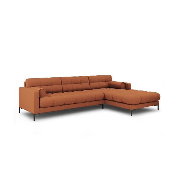 Kampinė sofa raudonos plytų spalvos (su dešiniuoju kampu) Bali – Cosmopolitan Design-image-3