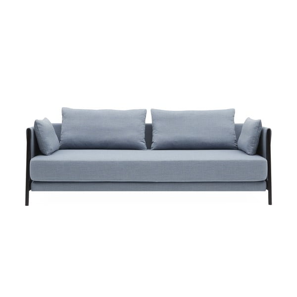 Šviesiai mėlyna sofa-lova Softline Madison