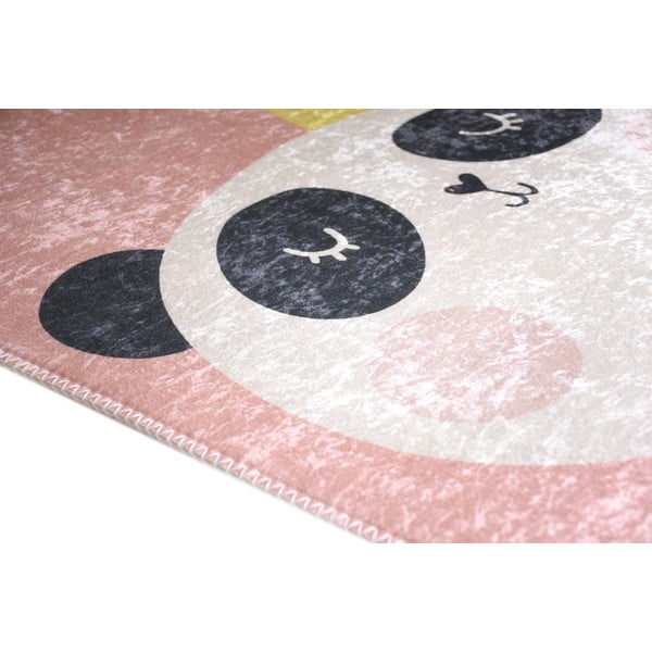 Skalbiamas šviesiai rožinės spalvos vaikiškas kilimas 120x180 cm Royalty Mascot – Vitaus-image-2
