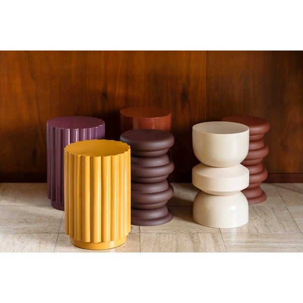 Apvalios formos šoninis stalas ø 29 cm Apollo – Dutchbone-image-2