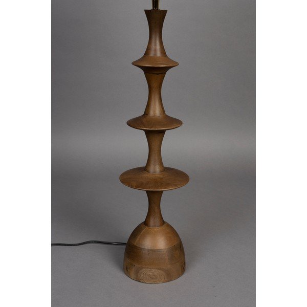 Stalinis šviestuvas rudos spalvos/kreminės spalvos (aukštis 90 cm) su tekstiliniu gaubtu Cath – Dutchbone-image-2