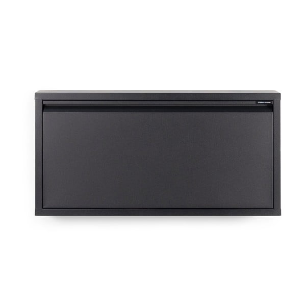 Juodos spalvos iš metalo atlenkiama spintelė batams 75x37,5x12,5 cm Billy – Spinder Design-image-3