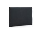 Antracito spalvos iš audinio galvūgalis 180x118 cm Jaira – Kave Home