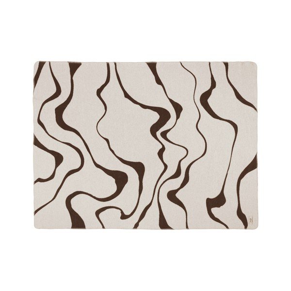 Rudos spalvos/kreminės spalvos antklodė ir pledas 150x200 cm Felu – noo.ma-image-4