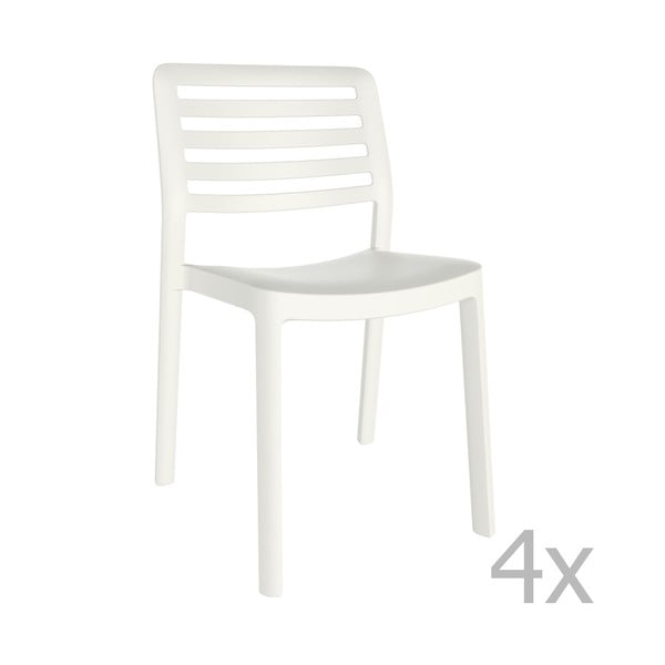 4 baltų sodo kėdžių rinkinys "Resol Wind