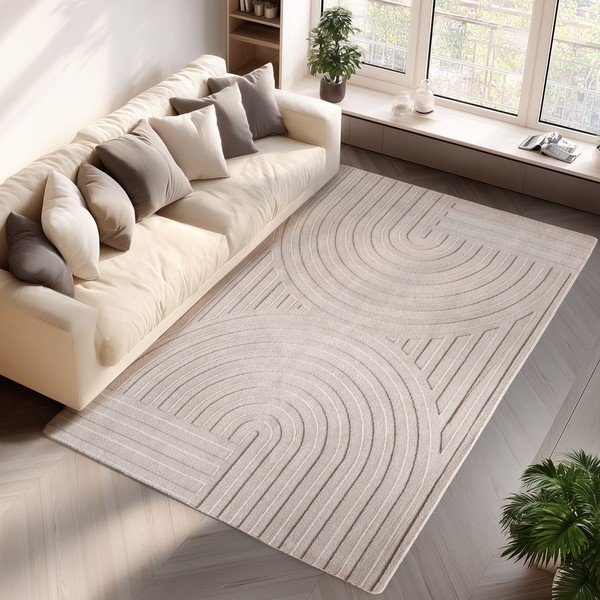 Kreminės spalvos kilimas 160x230 cm Pompei – Ayyildiz Carpets-image-1