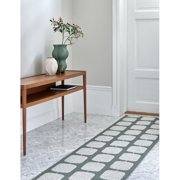 Žalios spalvos/kreminės spalvos lauko kilimas 70x200 cm Sten Army – Pappelina-image-3