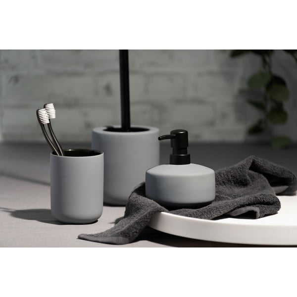 Pilkas keraminis indas dantų šepetėliams Weko Avellino-image-2