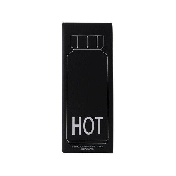 Juodas termosas Design Letters Hot, 500 ml-image-2