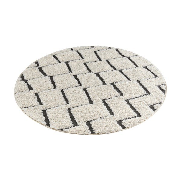 Smėlio ir juodos spalvos kilimas Mint Rugs Handira, ⌀ 160 cm-image-2