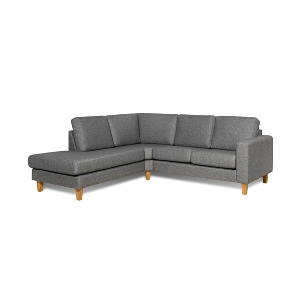 Tamsiai pilka kampinė sofa (kairysis kampas) Focus - Scandic-image-1