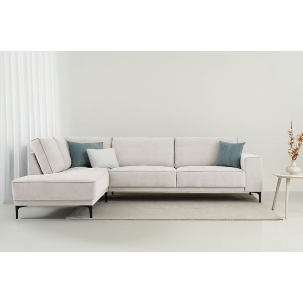 Kampinė sofa kreminės spalvos (su kairiuoju kampu) Copenhagen – Scandic-image-1