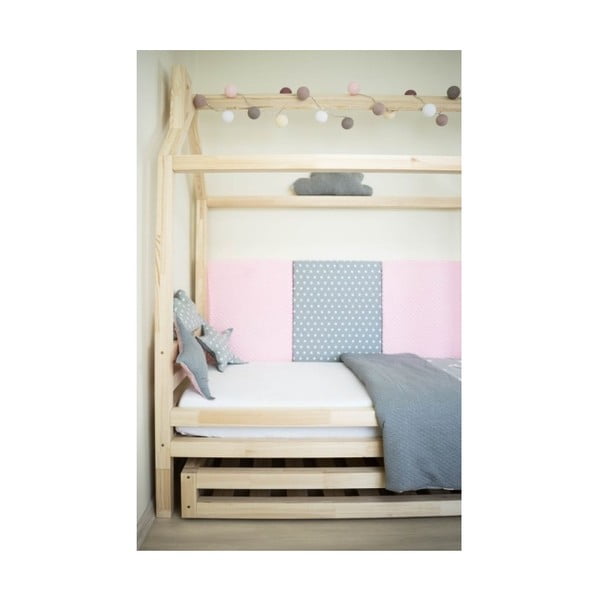 Vaikiška rožinė eglės lova "Benlemi Happy", 90 x 200 cm-image-3