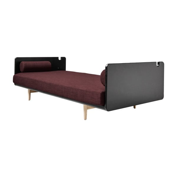 Kintama sofa "Karup Deva Black/Raw Oak/Passion Red-image-2