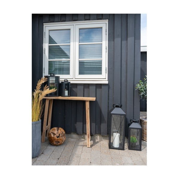 Iš tikmedžio masyvo konsolinis staliukas natūralios spalvos 30x90 cm Girona – House Nordic-image-2